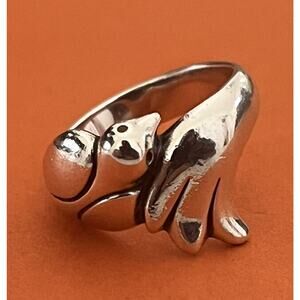 James Avery Retired Sterling Silver Bird Wrap Ring Size 5